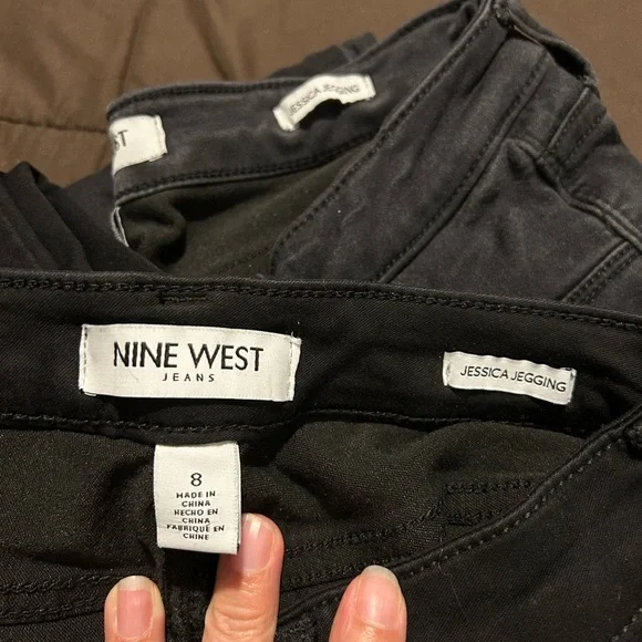 2 pairs Nine West Black Jessica Jeggings - Picture 2 of 3